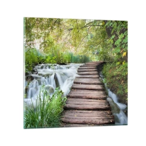 Impression sur verre - Image sur verre - L'eau n'est pas si calme - 30x30 cm