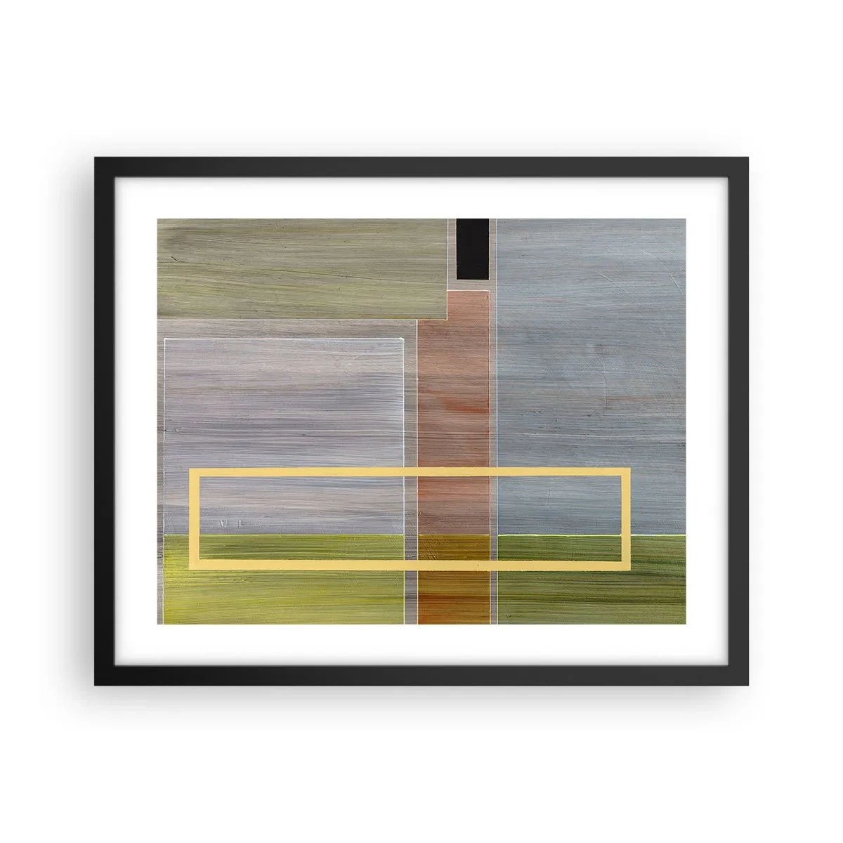 Affiche dans un cadre noir - Poster - Simple et calme - 50x40 cm