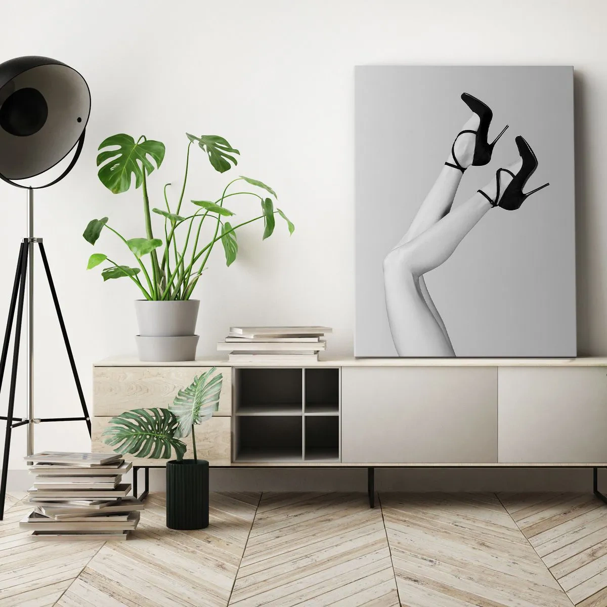 Impression sur toile - Image sur toile - Les jambes en l’air - 80x120 cm