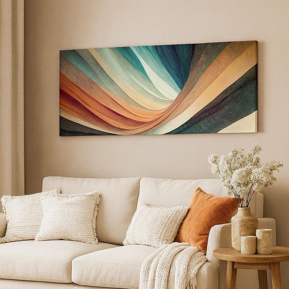 Impression sur toile - Image sur toile - Tissé à partir de couleurs - 30x30 cm