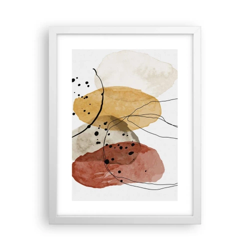 Affiche dans un cadre blanc - Poster - Léger et transparent comme l'air - 30x40 cm
