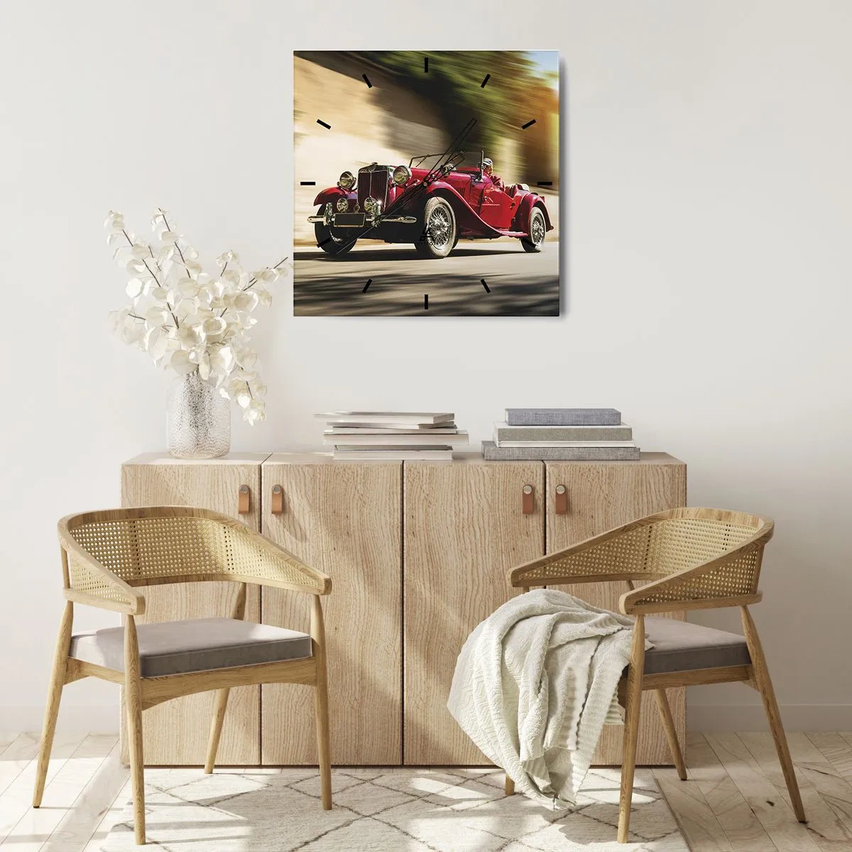 Horloge murale - Pendule murale - Plus belle que Nike de Samothrace - 40x40 cm