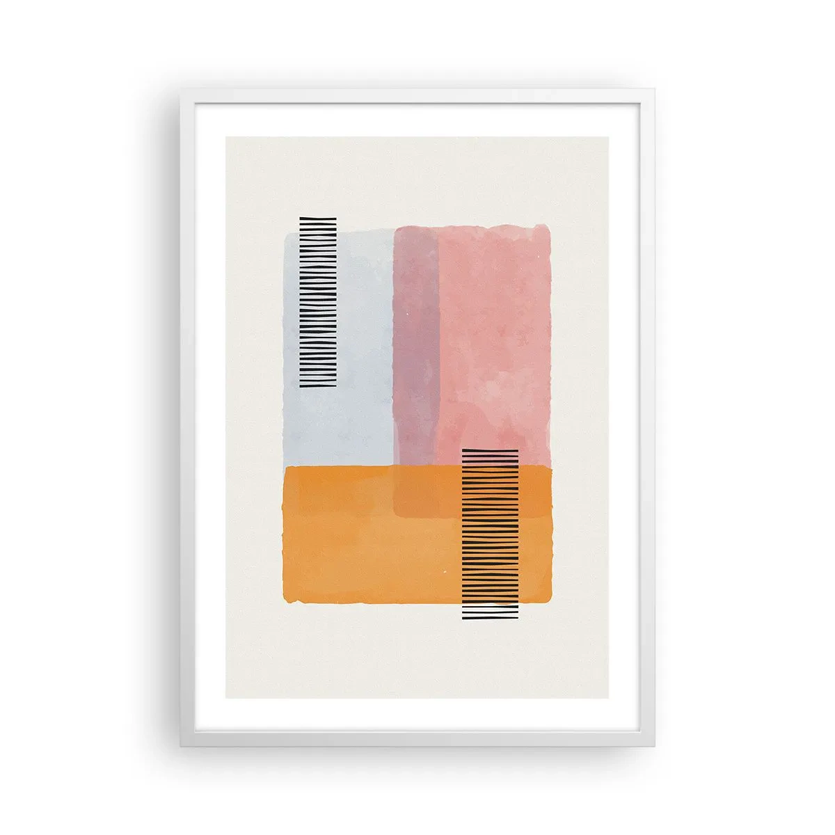 Affiche dans un cadre blanc - Poster - D'un coin à l'autre - 50x70 cm