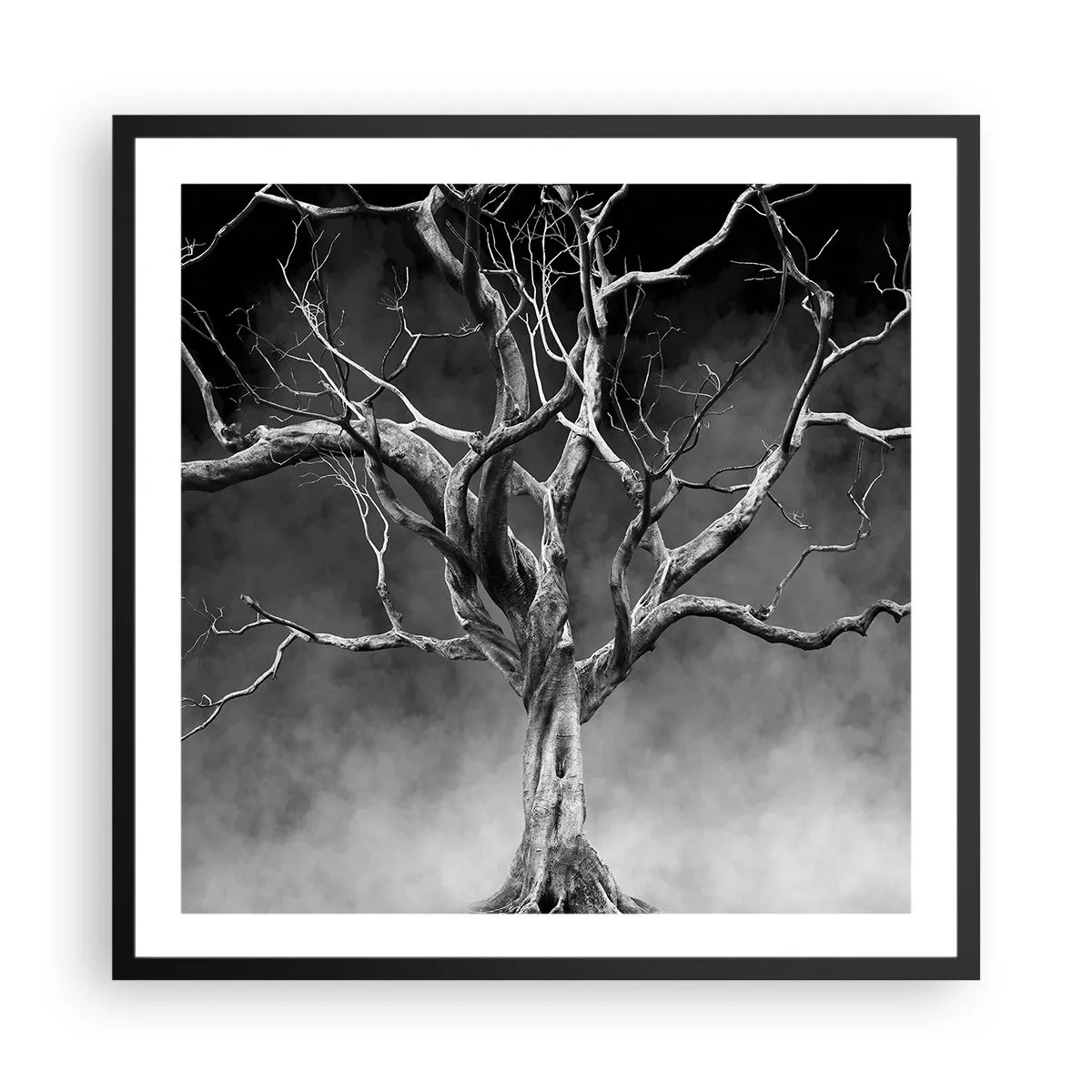 Affiche dans un cadre noir - Poster - Primordial et sacré - 60x60 cm