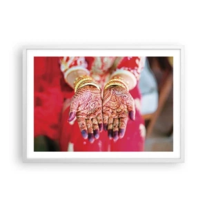 Affiche dans un cadre blanc - Poster - Prêt à saisir votre chance - 70x50 cm