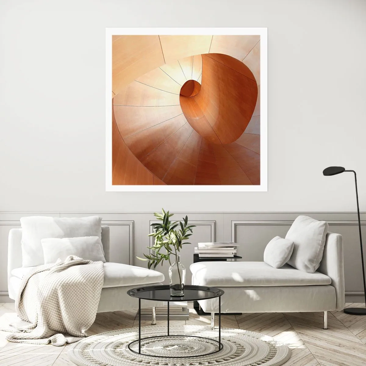 Affiche - Poster - Serpentin architectural - 60x60 cm