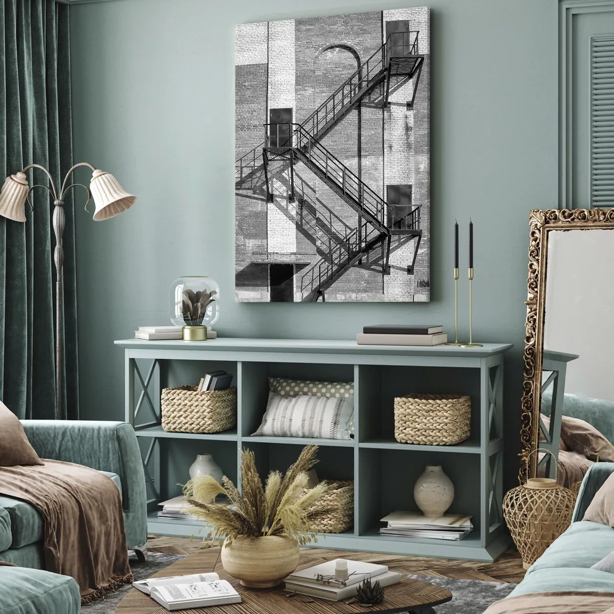 Impression sur toile - Image sur toile - Style industriel - 65x120 cm