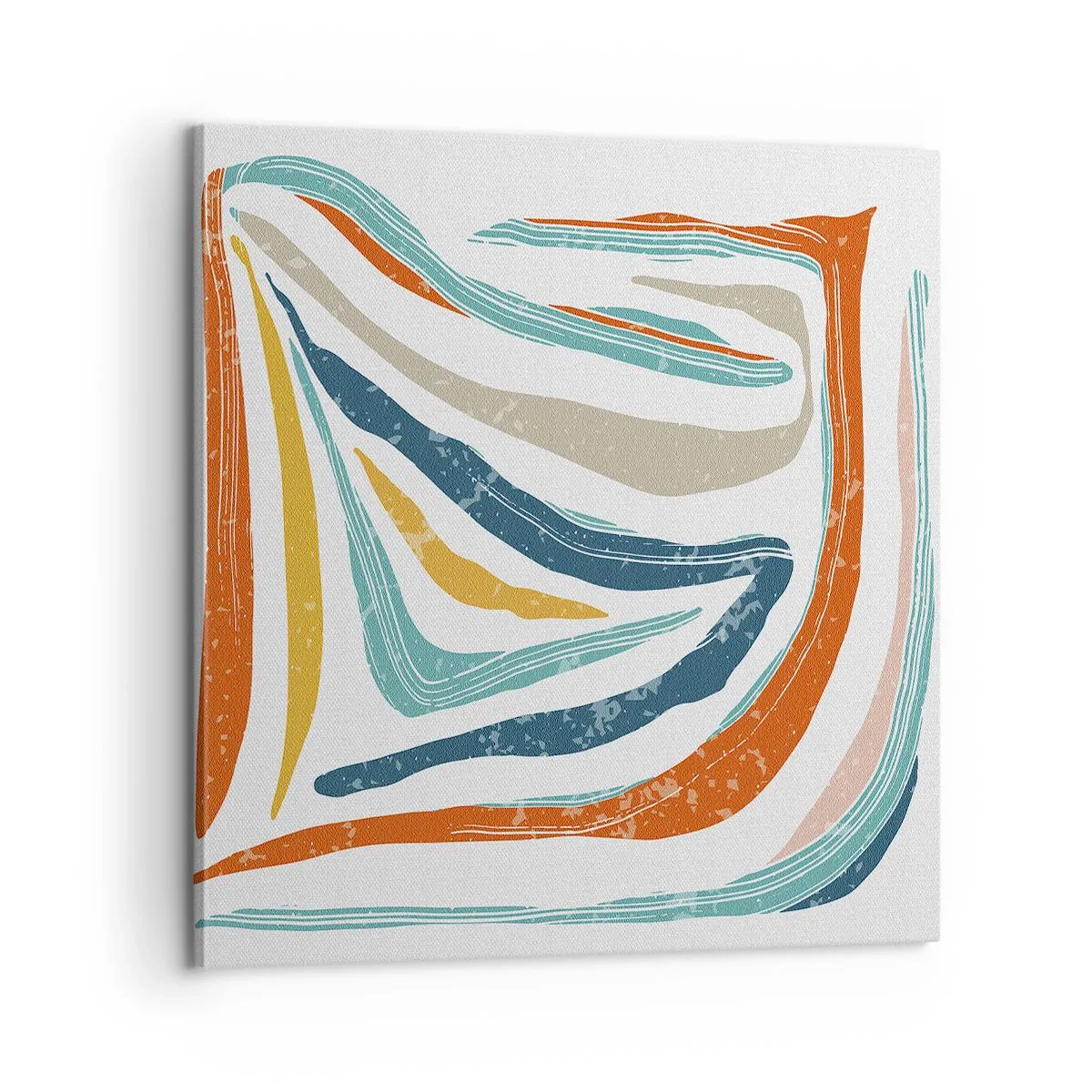 Impression sur toile - Image sur toile - Abstraction avec un sourire amical - 60x60 cm