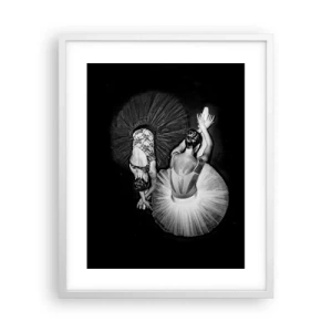 Affiche dans un cadre blanc - Poster - Jin et jang – équilibre idéal - 40x50 cm