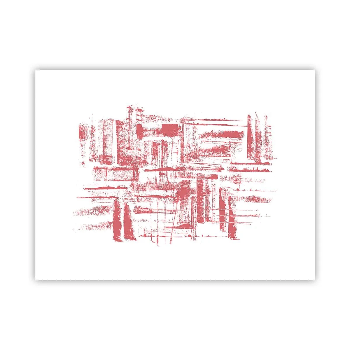 Affiche - Poster - La ville rouge - 40x30 cm