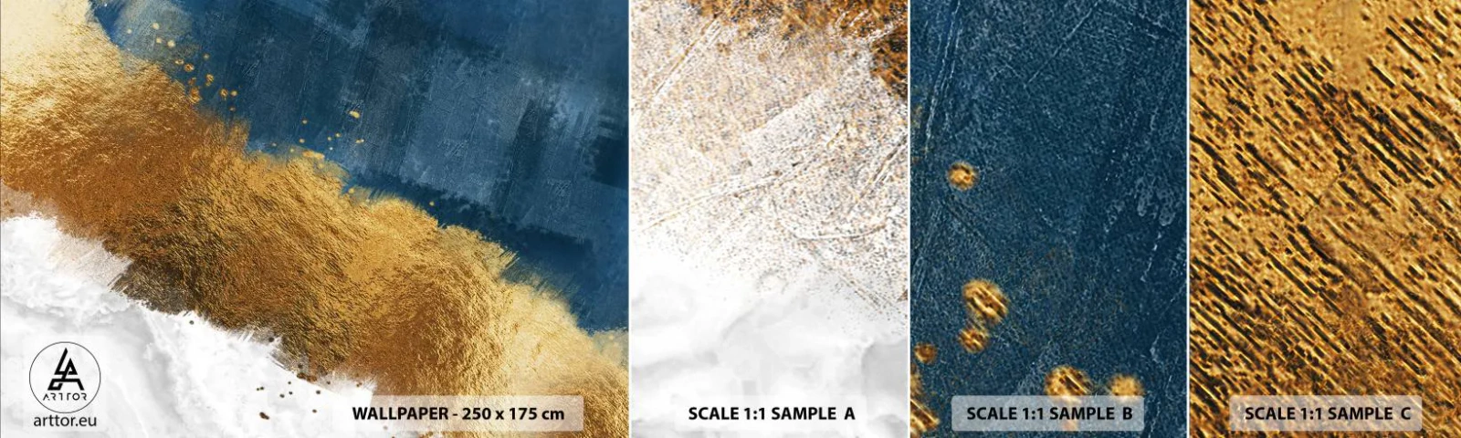 Échantillon De Papier Peint Standard Eco - Les couleurs de l’été - Art Déco, Morceau, Moderne - 100x30 cm