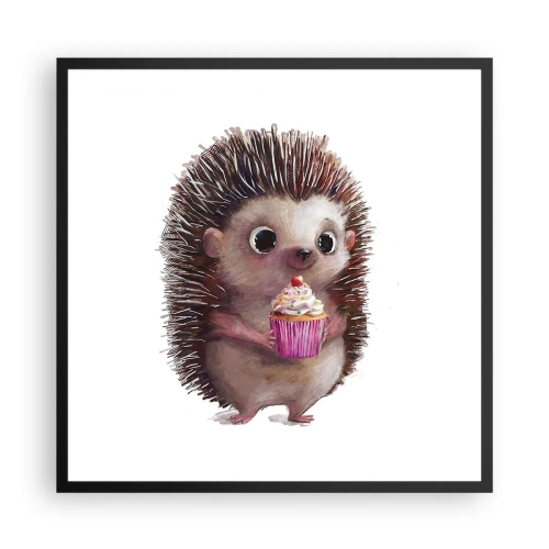 Affiche dans un cadre noir - Poster - La fête c'est tous les jours - 60x60 cm