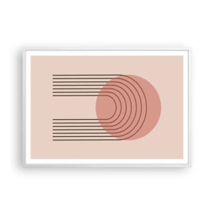 Affiche dans un cadre blanc - Poster - Attraction irrésistible - 100x70 cm