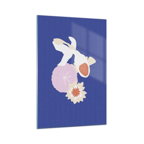 Impression sur verre - Image sur verre - Composition de fleurs et de bourgeons - 70x100 cm