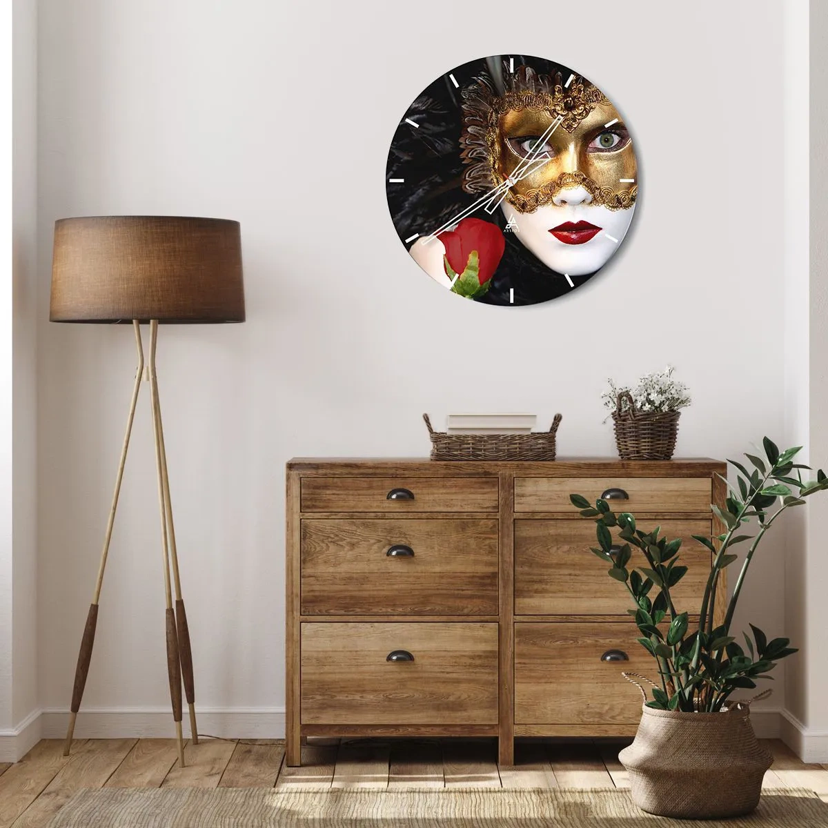 Horloge murale - Pendule murale - Parce que la vie est un grand bal - 40x40 cm