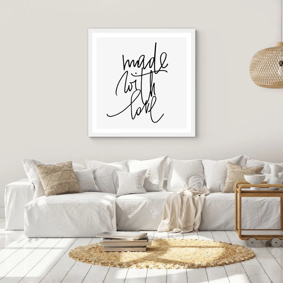 Affiche dans un cadre blanc - Poster - La meilleure marque - 50x50 cm