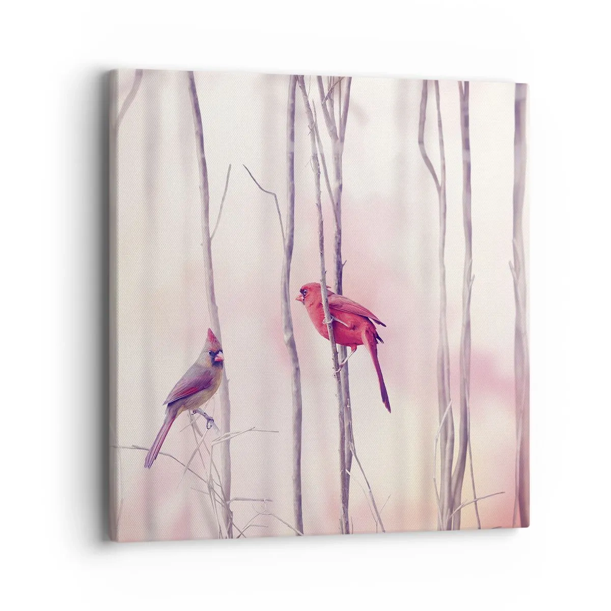 Impression sur toile - Image sur toile - Conte de la forêt rose - 40x40 cm