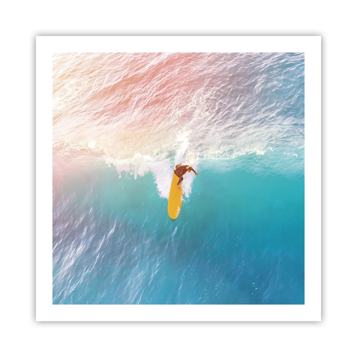 Affiche - Poster - Le cavalier de l'océan - 60x60 cm