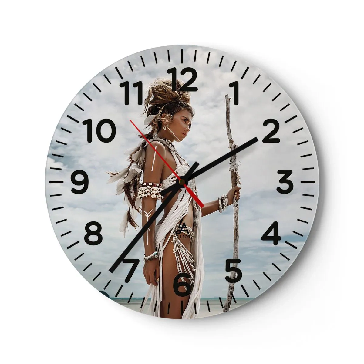 Horloge murale - Pendule murale - Reine des tropiques - 30x30 cm