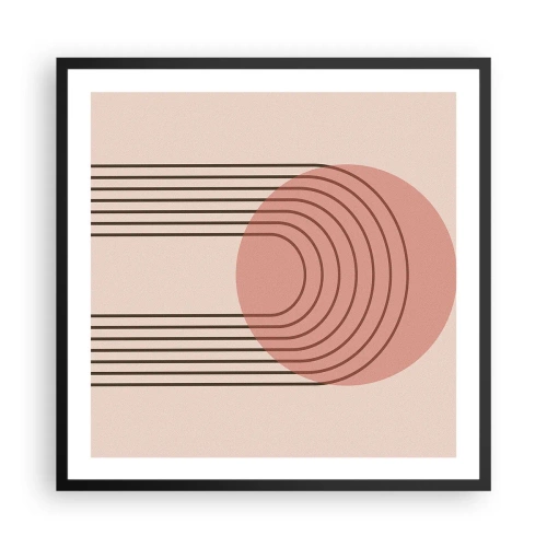 Affiche dans un cadre noir - Poster - Attraction irrésistible - 60x60 cm