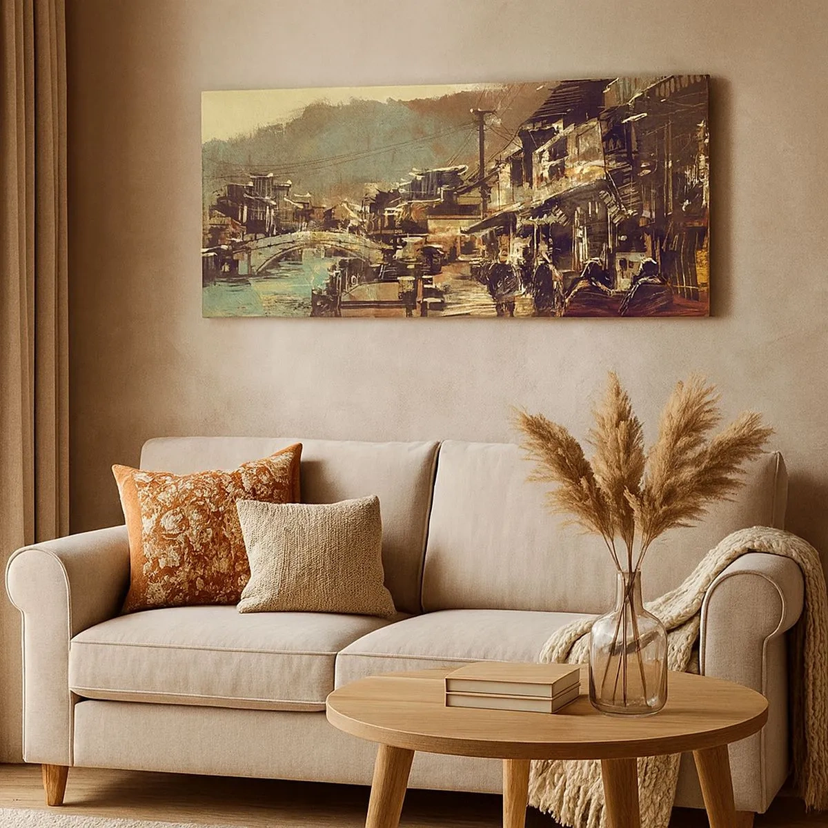 Impression sur toile - Image sur toile - La vie comme une richesse de gris - 100x40 cm