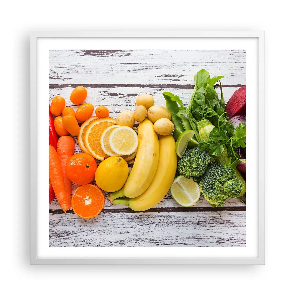 Affiche dans un cadre blanc - Poster - Ce n'est pas suffisant? - 60x60 cm