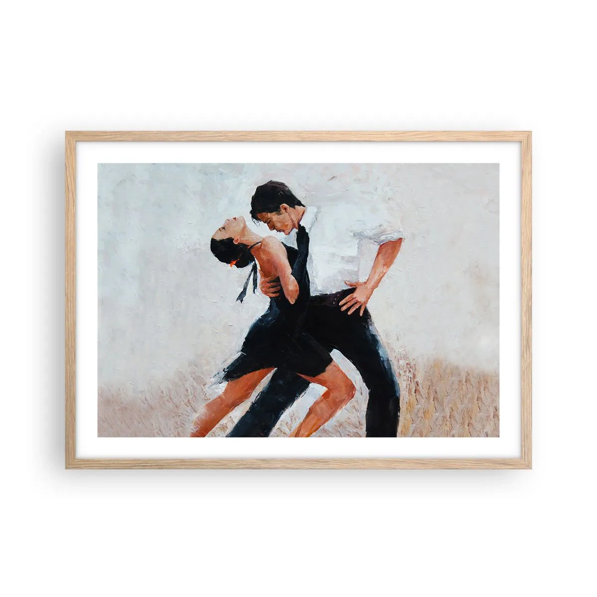 Affiche dans un chêne clair - Poster - Tango de mes rêves et pensées - 70x50 cm