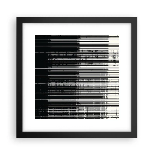 Affiche dans un cadre noir - Poster - Ondes et vibrations - 30x30 cm