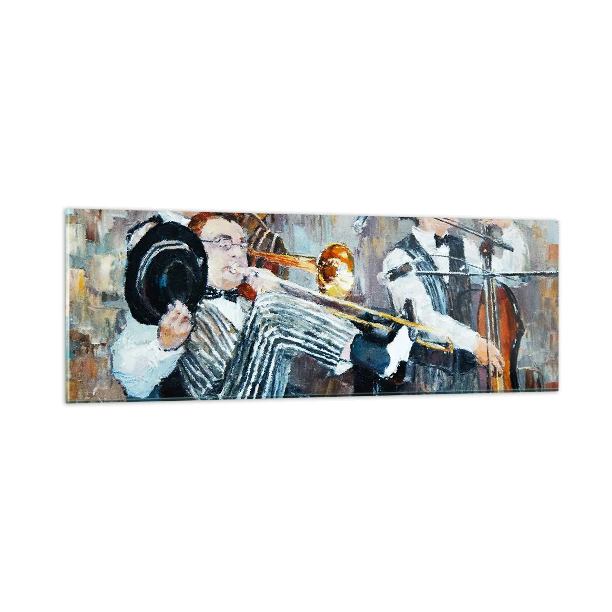 Impression sur verre - Image sur verre - C'est tout le Jazz - 90x30 cm