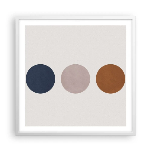 Affiche dans un cadre blanc - Poster - Symbole d'excellence - 60x60 cm