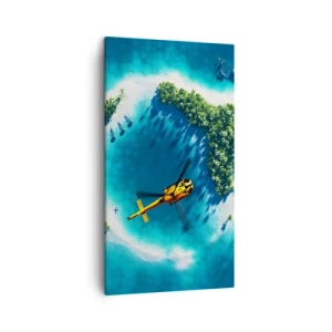 Impression sur toile - Image sur toile - Achetez-vous une île - 45x80 cm