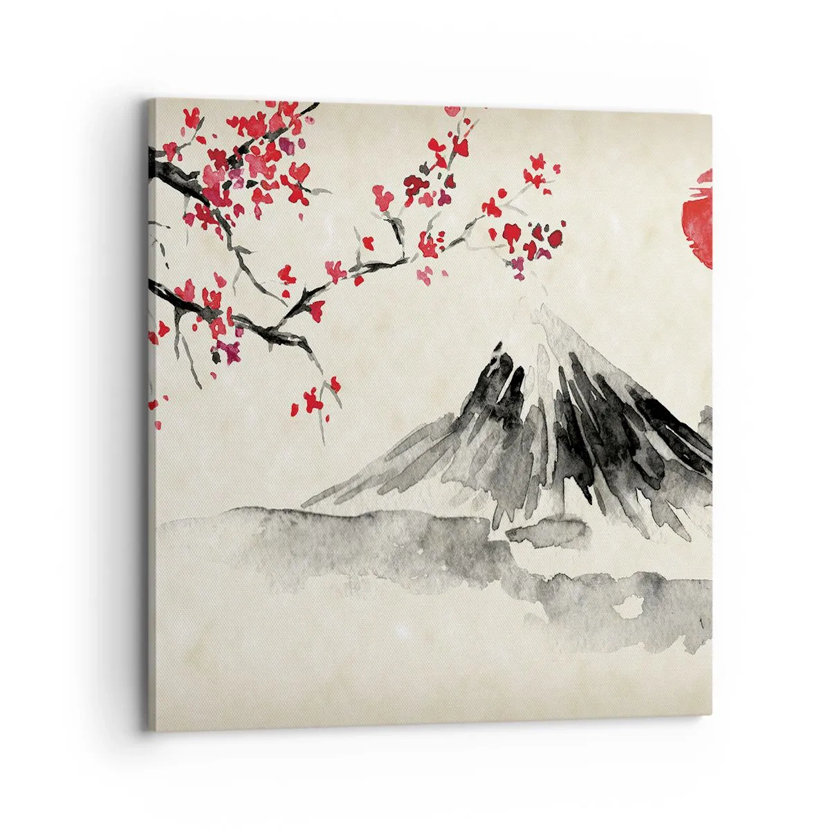 Impression sur toile - Image sur toile - Tomber amoureux du Japon - 70x70 cm
