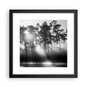 Affiche dans un cadre noir - Poster - Soleil inarrêtable - 30x30 cm