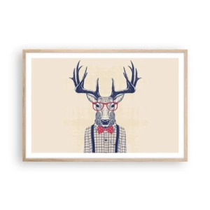 Affiche dans un chêne clair - Poster - Une extravagance amusante - 91x61 cm