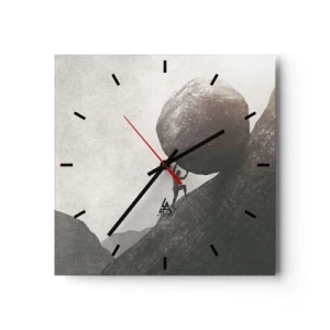 Horloge murale - Pendule murale - Je crois contre tout espoir - 40x40 cm