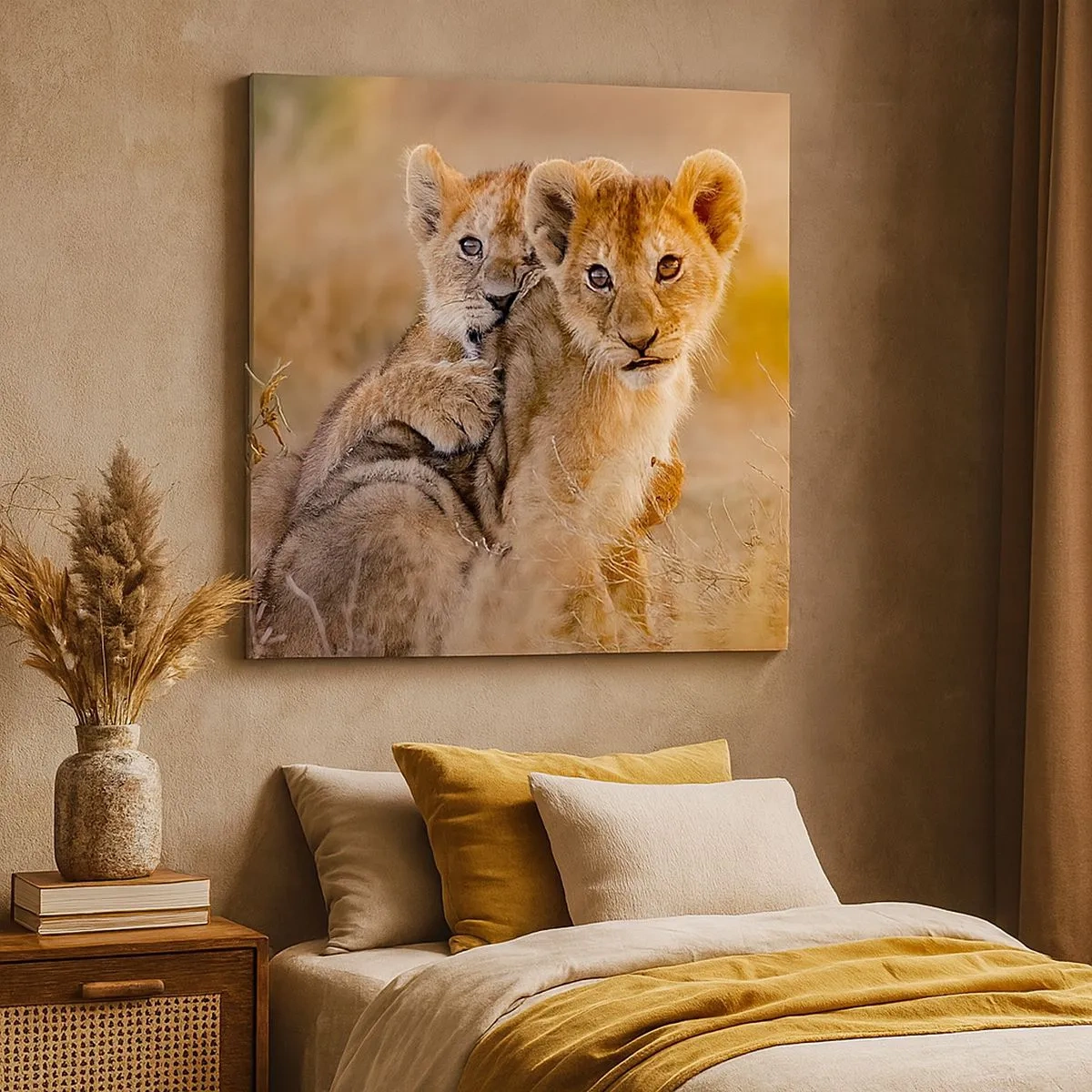 Impression sur toile - Image sur toile - Ne pas déranger! On s'amuse - 30x30 cm