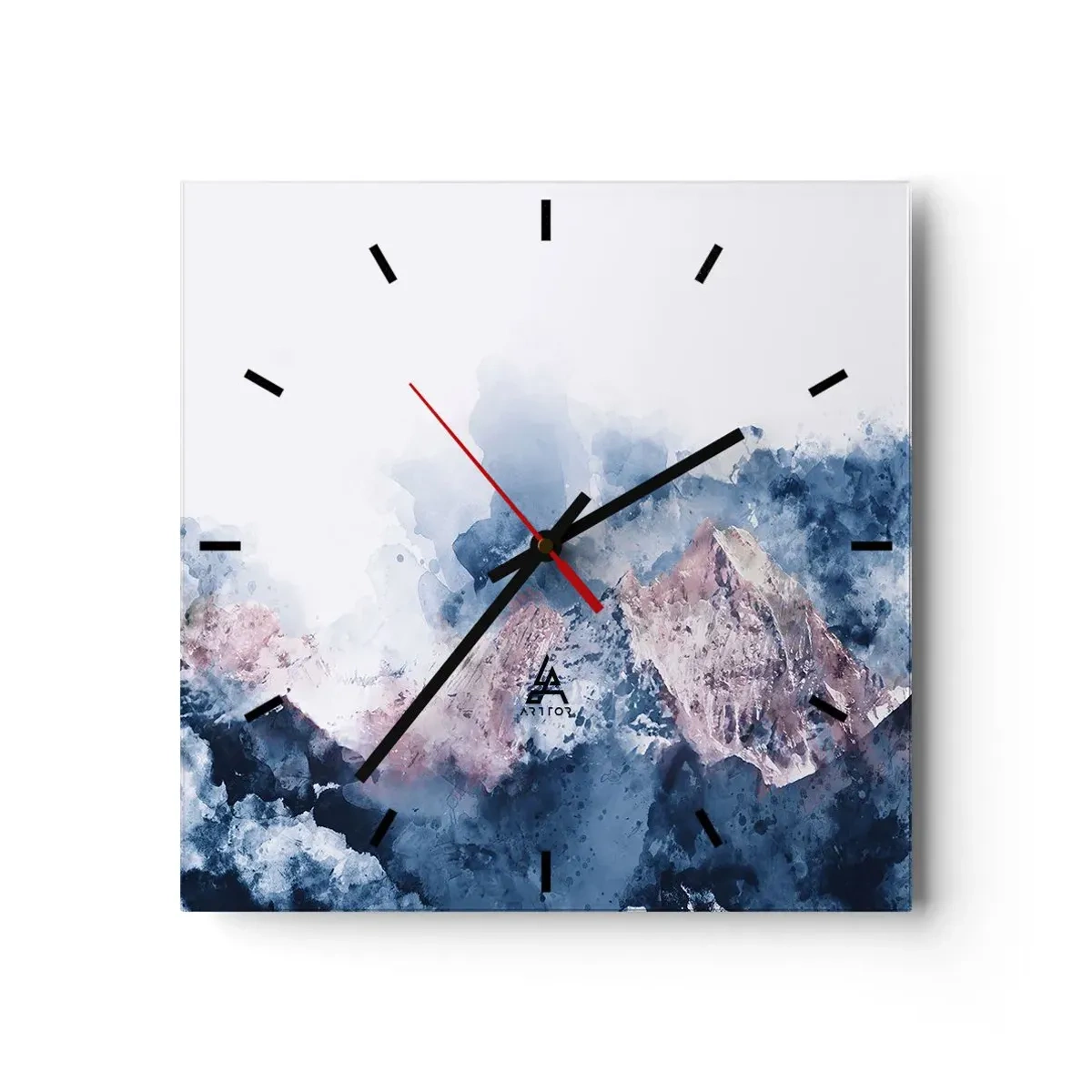 Horloge murale - Pendule murale - Ce sont des sommets ! - 40x40 cm