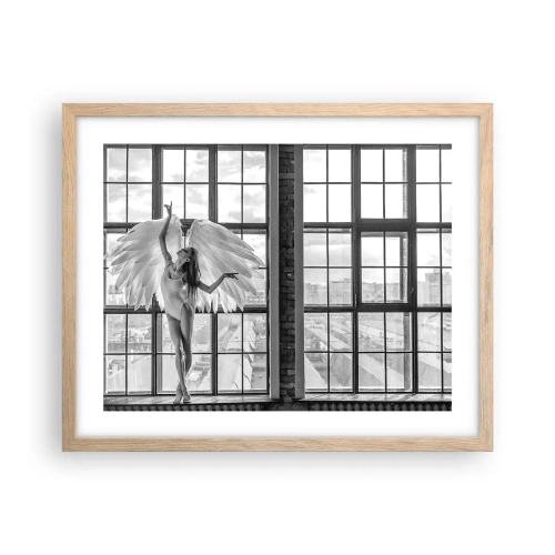 Affiche dans un chêne clair - Poster - La ville des anges? - 50x40 cm