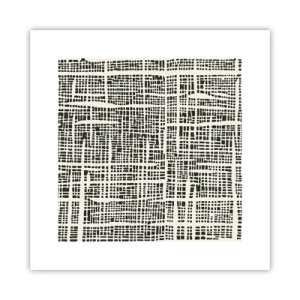 Affiche - Poster - Composition tissée - 30x30 cm