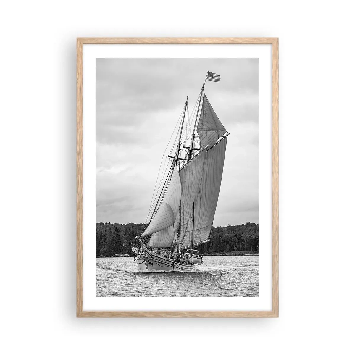 Affiche dans un chêne clair - Poster - Frères du vent - 50x70 cm