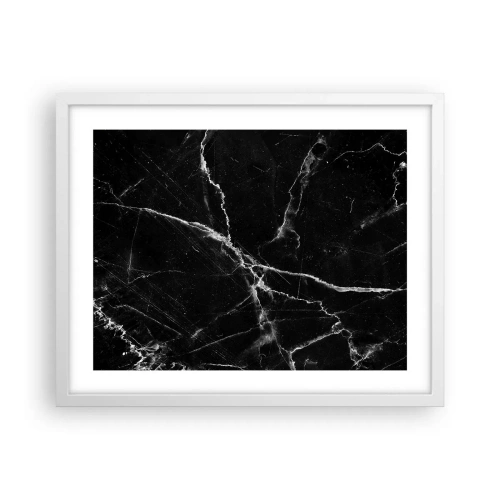 Affiche dans un cadre blanc - Poster - La vie secrète de la pierre - 50x40 cm