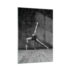 Impression sur verre - Image sur verre - Une danseuse dans une pose artistique - 50x70cm - Balance idéale - Décoration murale moderne pour le salon et la chambre ARTTOR