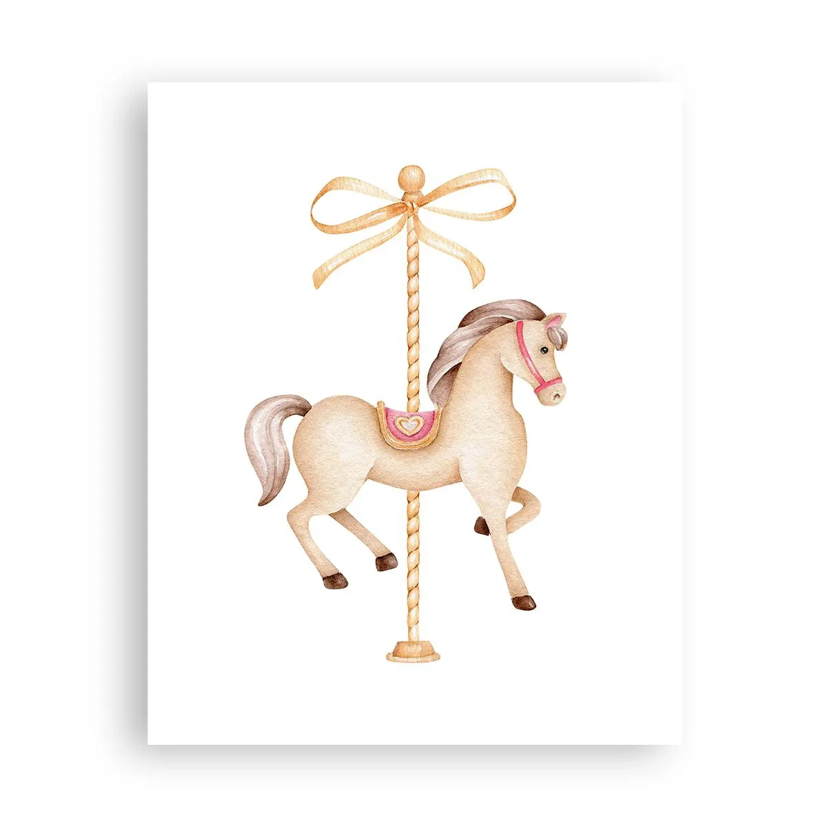 Affiche - Poster - Un trot gracieux - 40x50 cm