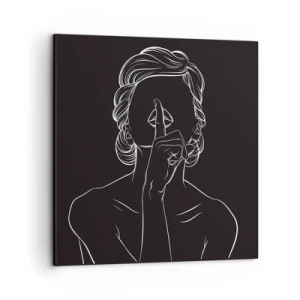 Impression sur toile - Image sur toile - La beauté s'épanouit en silence - 50x50 cm