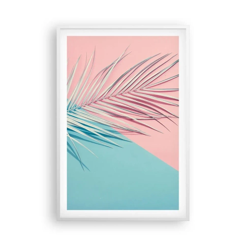 Affiche dans un cadre blanc - Poster - Impression tropicale - 61x91 cm
