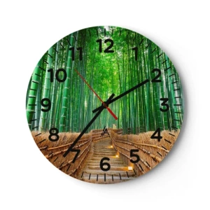 Horloge murale - Pendule murale - L'essence de la nature asiatique - 30x30 cm
