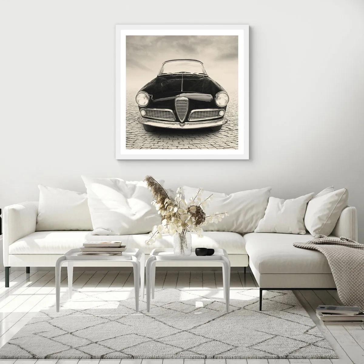 Affiche dans un cadre blanc - Poster - Et alors! Tu ne m'aime pas? - 30x30 cm