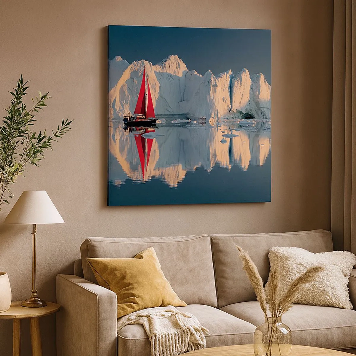 Impression sur toile - Image sur toile - Aux limites du monde - 30x30 cm