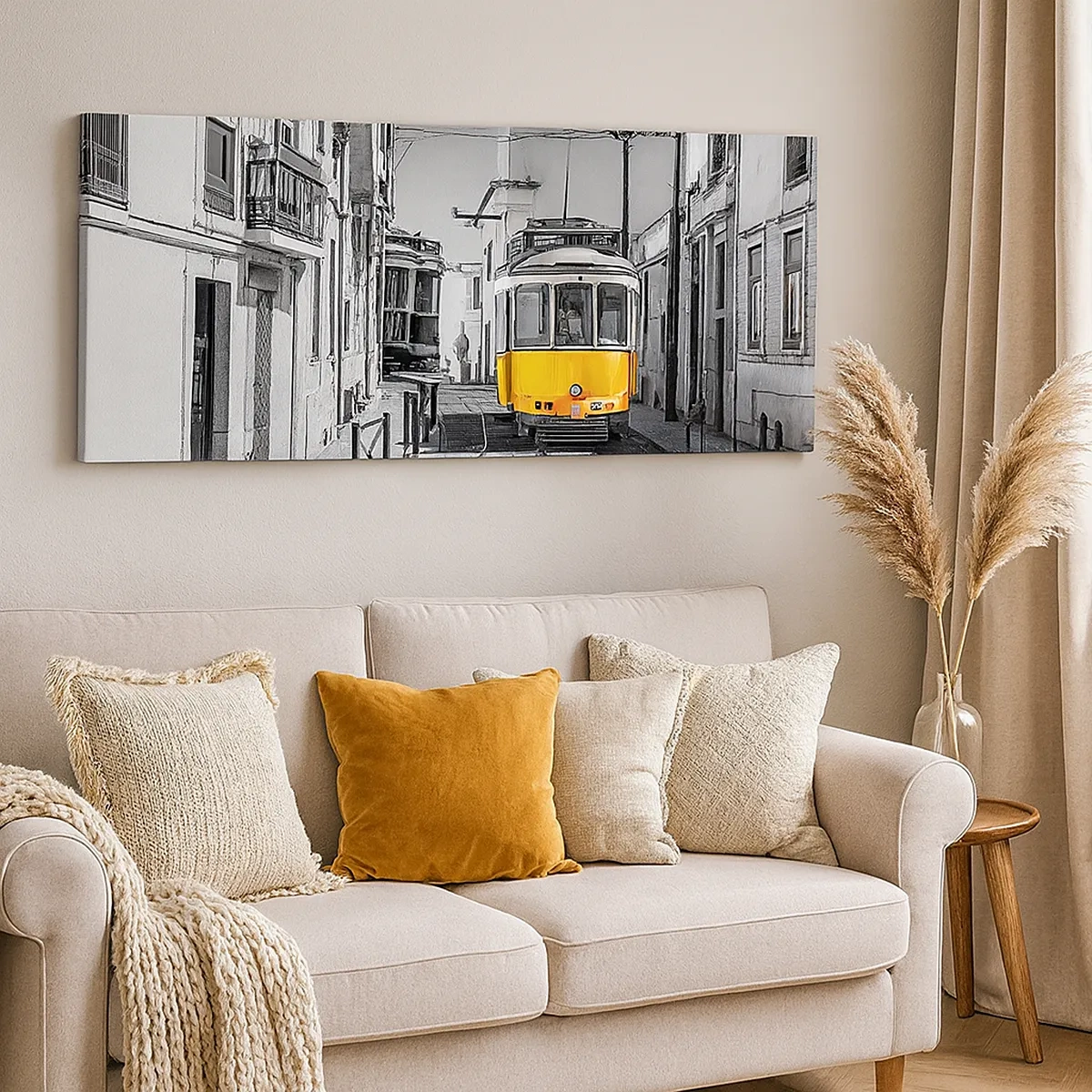 Impression sur toile - Image sur toile - L'âme de Lisbonne - 30x30 cm