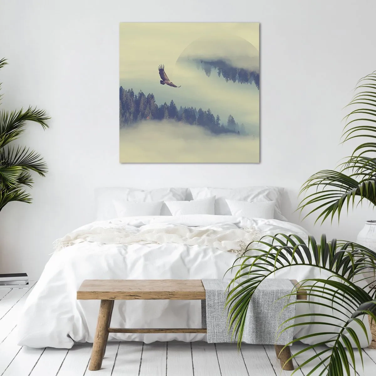 Impression sur toile - Image sur toile - J'ai vu l'ombre d'un aigle - 40x40 cm